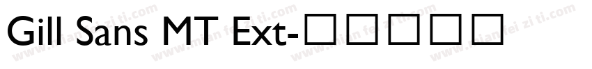 Gill Sans MT Ext字体转换